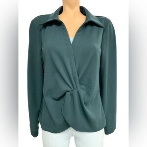 Calvin Klein Deep Green Blouse Size L